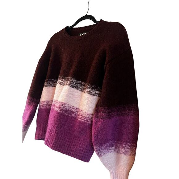 UGG Womens Alessa Crewneck Sweater Wool Blend In Rosewood Multi Size Small - Picture 4 of 7